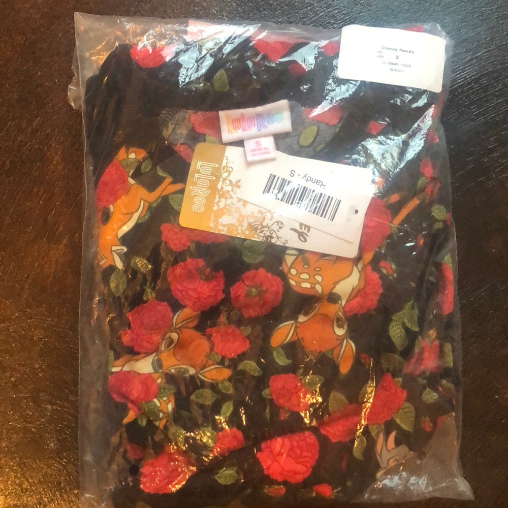 Brand NEW LuLaRoe Randy Sz Small Disney Bambi